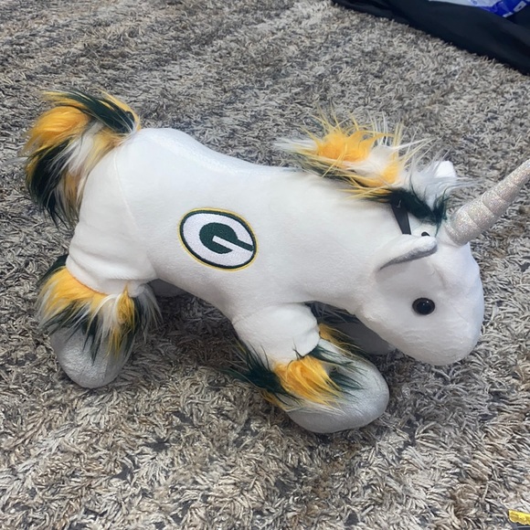 Green Bay Packers unicorn, stuffed animal - Picture 1 of 9